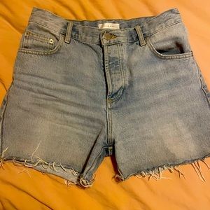 Anine Bing Cut Off Jean Shorts Size 25